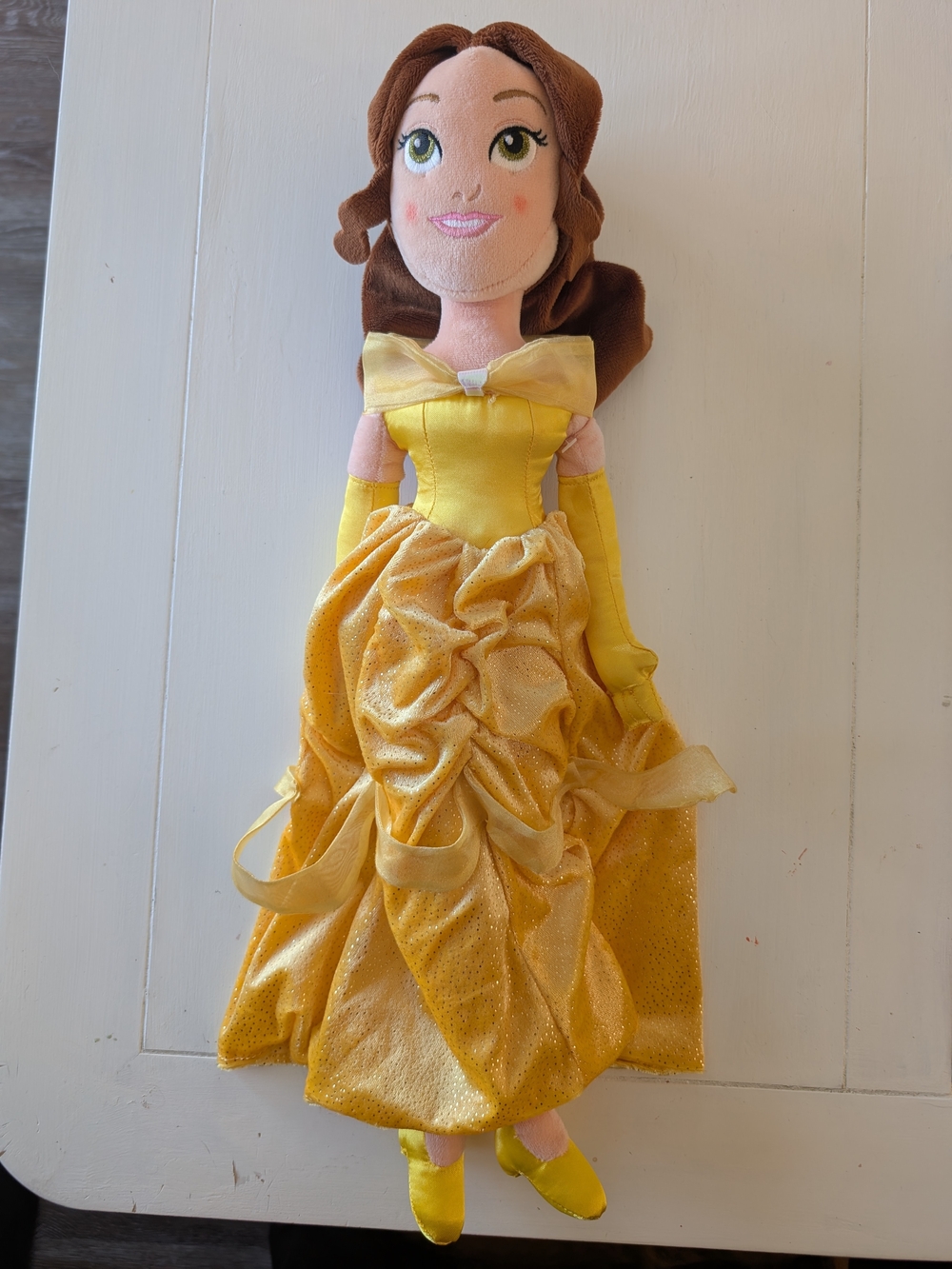 Yellow Princess Doll Plush Toy - Soft Fashion Doll